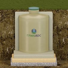 Гринлос Емкость стеклопластиковая 15-2300 вертикальная подземная