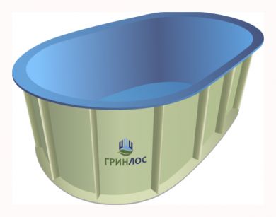 ГРИНЛОС Купель 2500*1200*500 Овальная