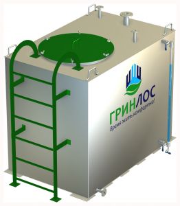 Гринлос Емкость стальная 3 м3 прямоугольная