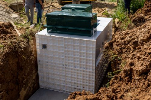 Монтаж станции очистки ГРИНЛОС БМ 50 Пр