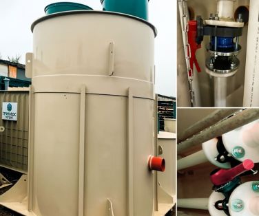 ГРИНЛОС КНС вертикальная из полипропилена диаметр 2100 мм, высота 3500 мм