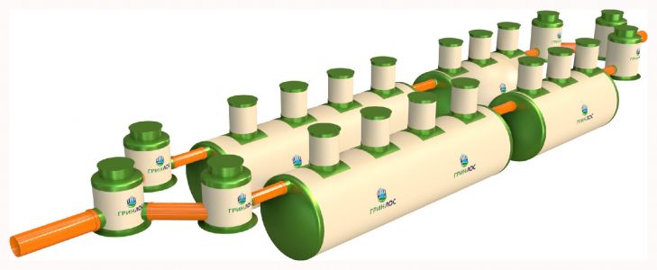 ГРИНЛОС Ливневая канализация 100-2300 стеклопластиковая