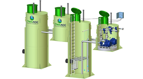 КНС с самовсасывающими насосами